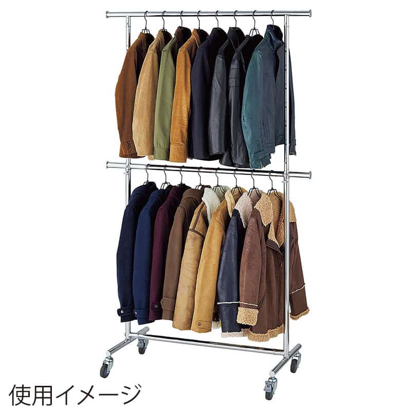 ストア・エキスプレス 高耐荷重ハンガーラック 丸パイプ 本体 幅120cm 61-831-68-1 1台（ご注文単位1台）【直送品】
