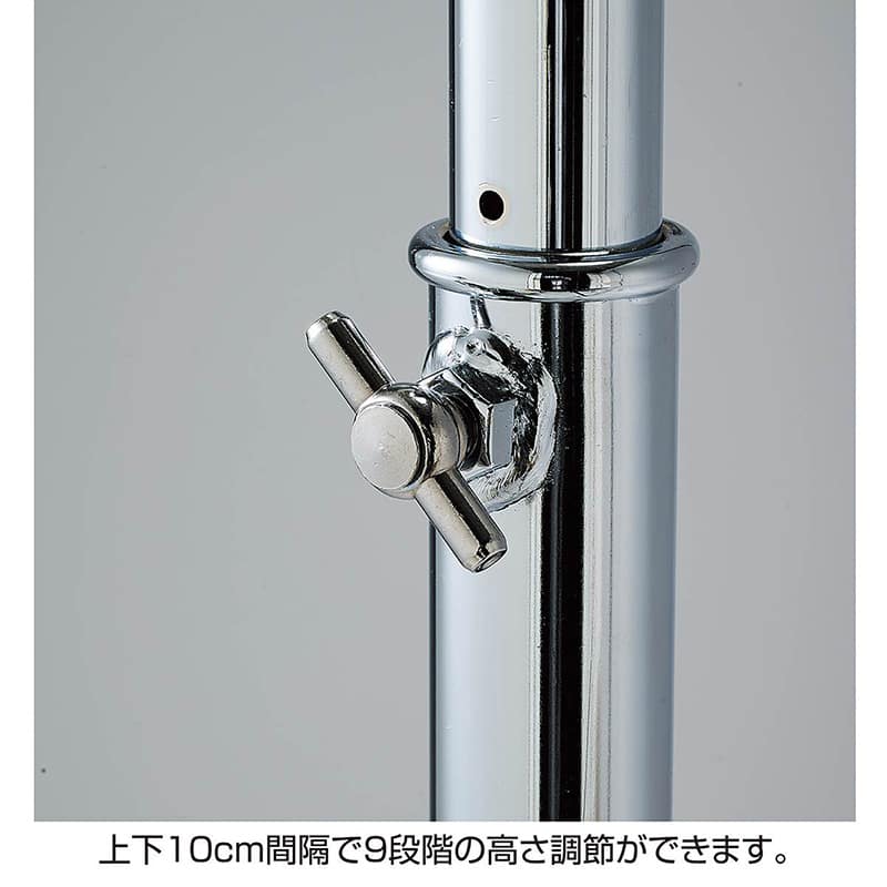 ストア・エキスプレス 高耐荷重ハンガーラック 丸パイプ 本体 幅120cm 61-831-68-1 1台（ご注文単位1台）【直送品】
