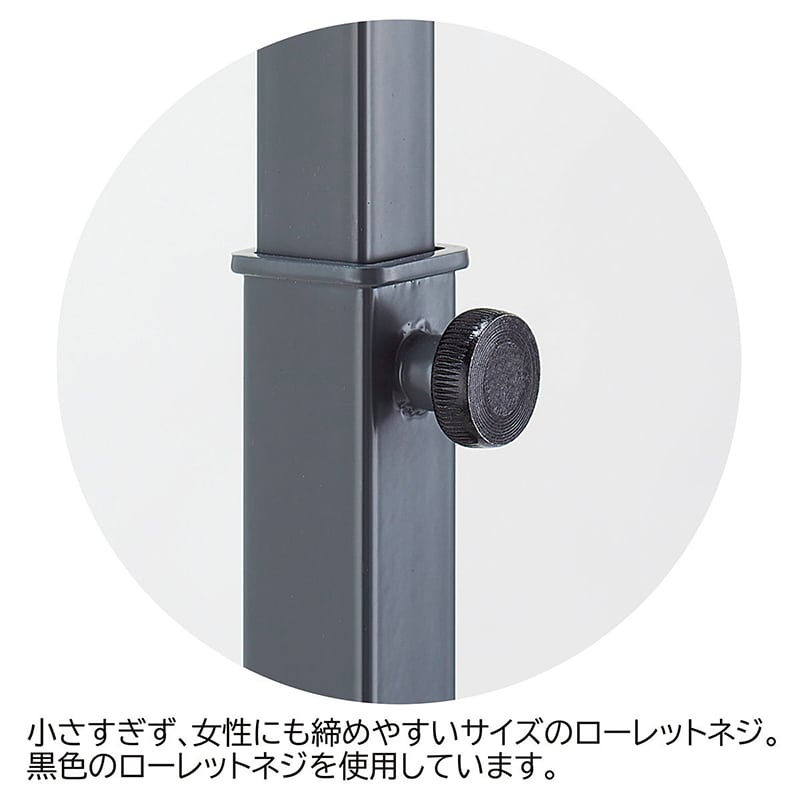 ストア・エキスプレス 角パイプハンガー グレー 傾斜ハンガー 61-808-14-1 1台（ご注文単位1台）【直送品】