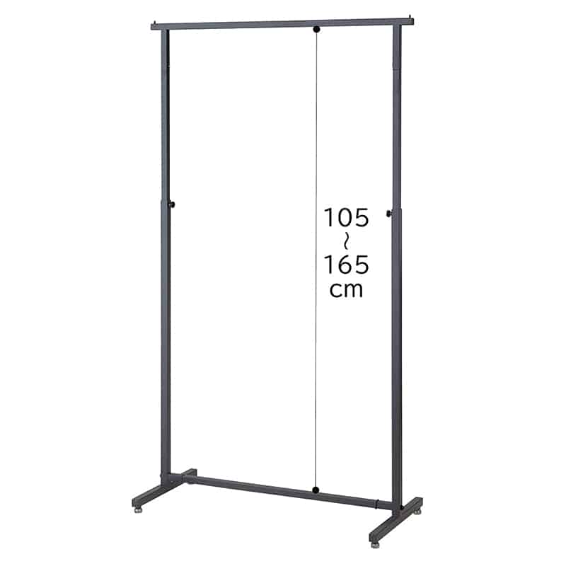 ストア・エキスプレス オーバーハングタイプ ハンガーラック 角パイプ 幅90cm 61-808-16-1 1台（ご注文単位1台）【直送品】