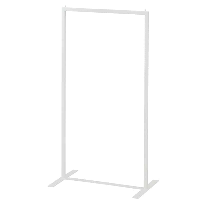 ストア・エキスプレス ハンガーラック 角パイプ 幅45×高さ85cm ホワイト 61-818-95-1 1台（ご注文単位1台）【直送品】