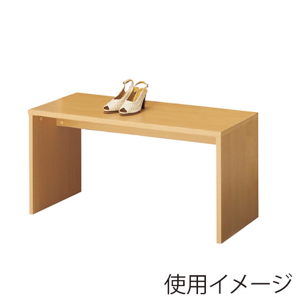 ストア・エキスプレス 木製コの字型ネストテーブル 幅108cm エクリュ 61-828-69-1 1台（ご注文単位1台）【直送品】