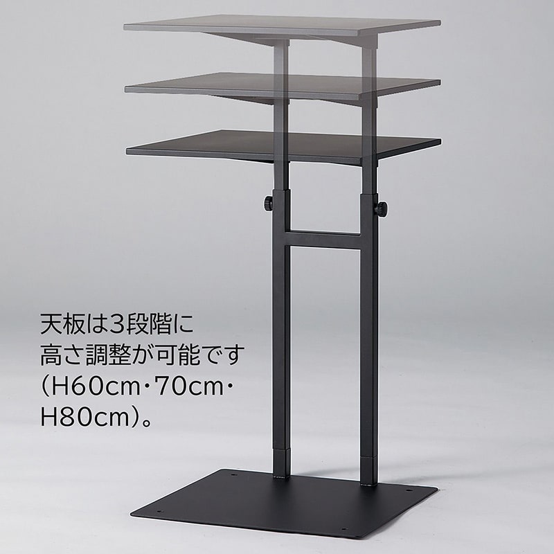 ストア・エキスプレス スチールディスプレイスタンド 黒 61-828-73-1 1台（ご注文単位1台）【直送品】