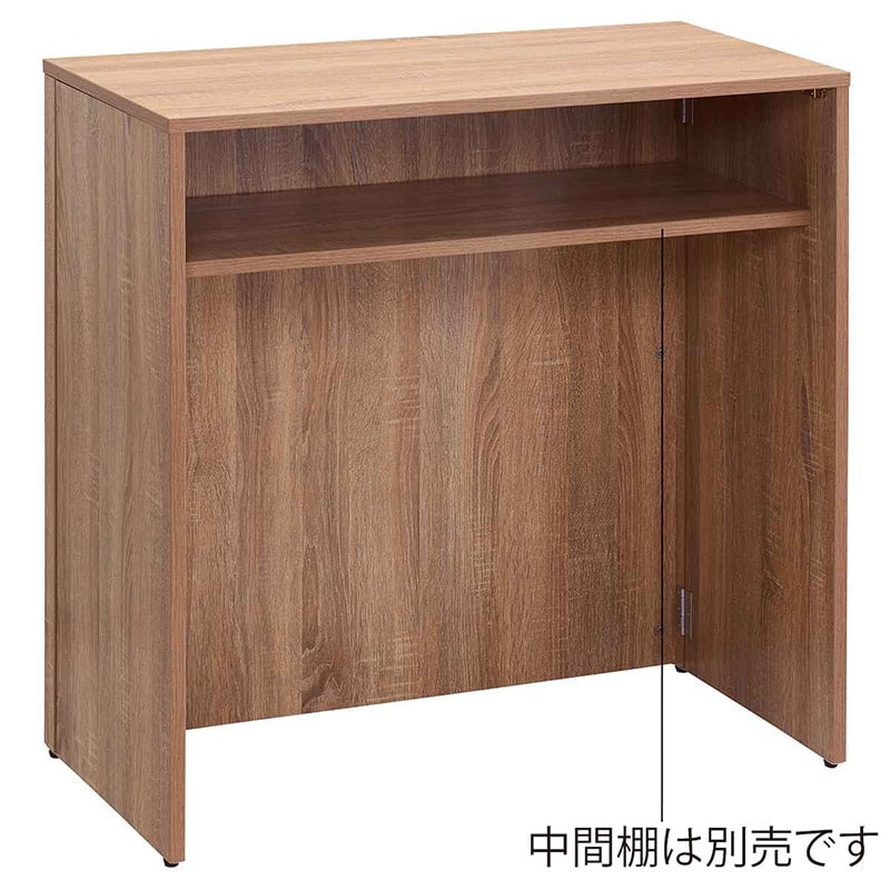 ストア・エキスプレス 木製ワンタッチ式簡易カウンター ラスティック柄 61-819-10-1 1台（ご注文単位1台）【直送品】