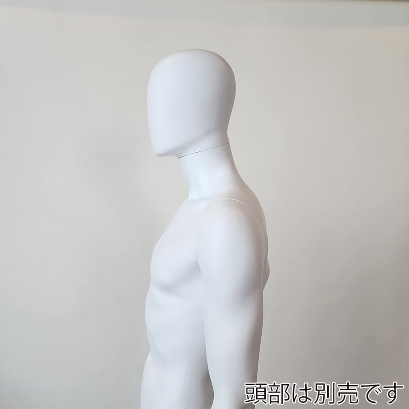 ストア・エキスプレス 紳士リアルマネキン PP製 M ホワイト 61-810-39-1 1台(ご注文単位1台)【直送品】
