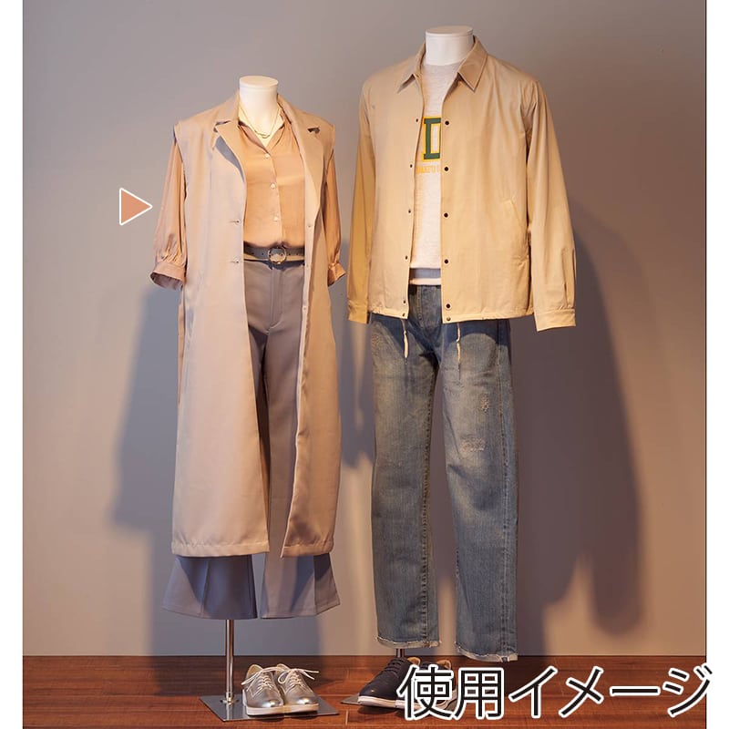 ストア・エキスプレス PP製 婦人トルソー 9号 ホワイト 61-810-40-1 1台（ご注文単位1台）【直送品】