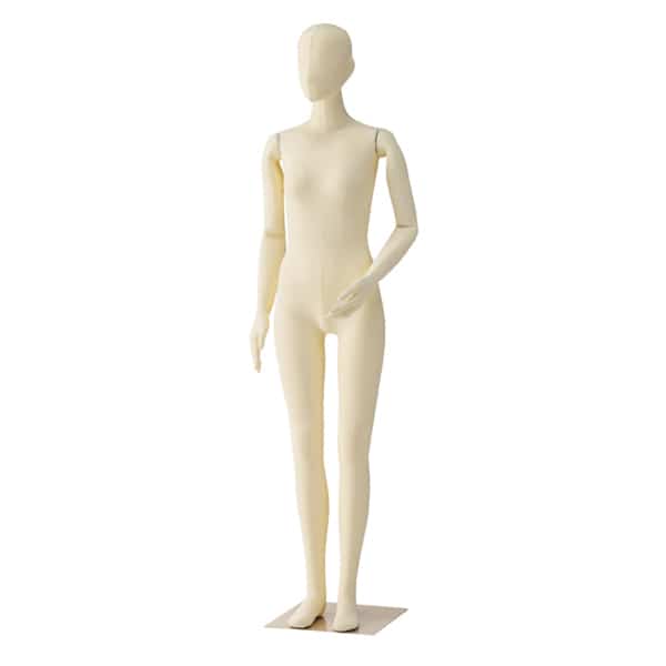 ストア・エキスプレス 婦人フレキシブルマネキン アイボリー 61-186-5-1 1台(ご注文単位1台)【直送品】