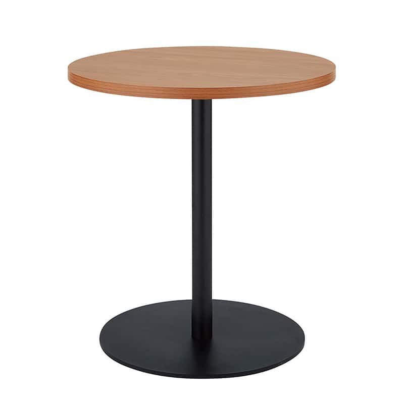 ストア・エキスプレス ラウンドカフェテーブル 黒脚 直径60cm 高さ70cm ブラウン 61-821-59-3 1台（ご注文単位1台）【直送品】