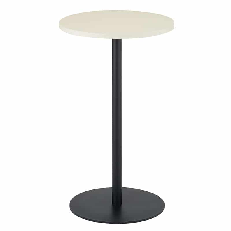 ストア・エキスプレス ラウンドカフェテーブル 黒脚 直径60cm 高さ95cm ホワイトウッド 61-821-59-4 1台（ご注文単位1台）【直送品】