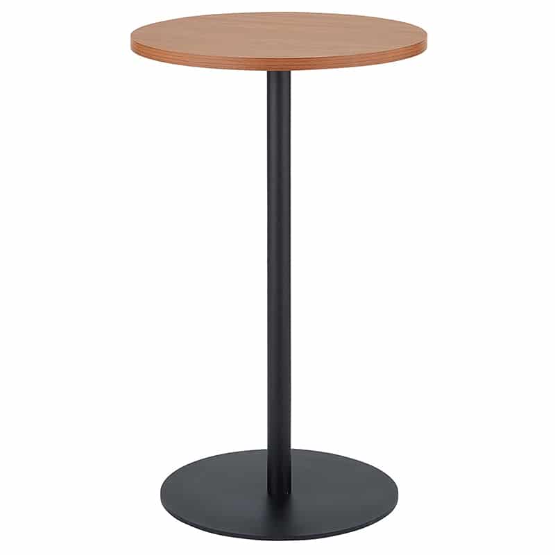 ストア・エキスプレス ラウンドカフェテーブル 黒脚 直径60cm 高さ95cm ブラウン 61-821-59-6 1台（ご注文単位1台）【直送品】