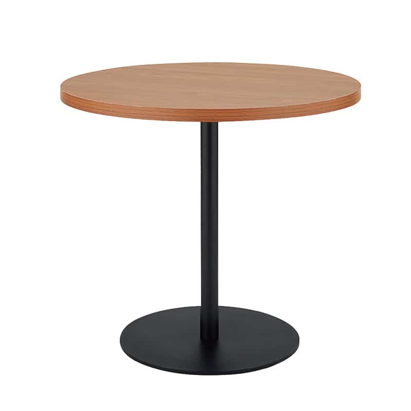 ストア・エキスプレス ラウンドカフェテーブル 黒脚 直径80cm 高さ70cm ブラウン 61-821-60-3 1台（ご注文単位1台）【直送品】