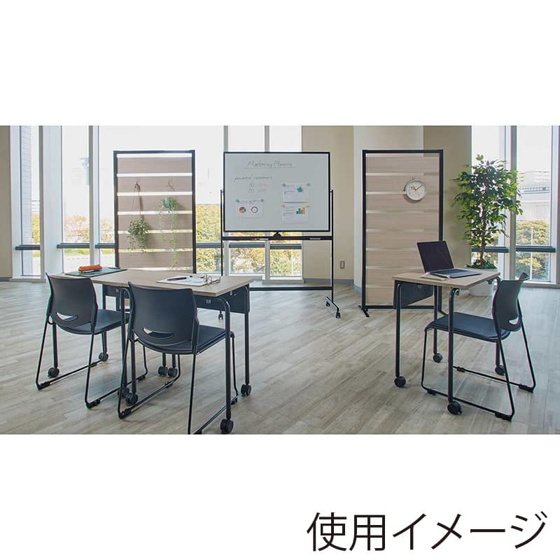 ストア・エキスプレス パーソナルテーブル グレーオーク 61-830-87-3 1台(ご注文単位1台)【直送品】