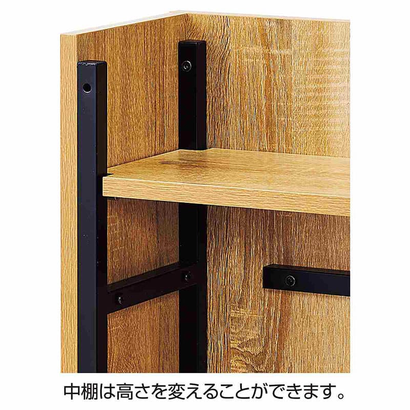 ストア・エキスプレス 木製プランターボックス 可動棚付き 幅90cm ラスティック柄 61-831-83-2 1台(ご注文単位1台)【直送品】