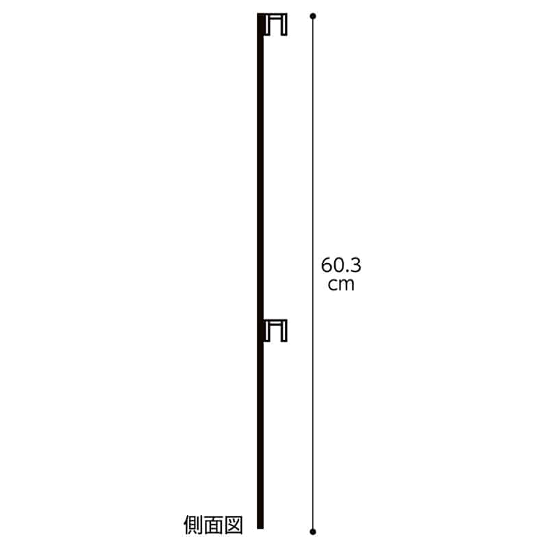 ストア・エキスプレス 角バー用ポップケース A2 ブラック 61-819-96-1 1台(ご注文単位1台)【直送品】