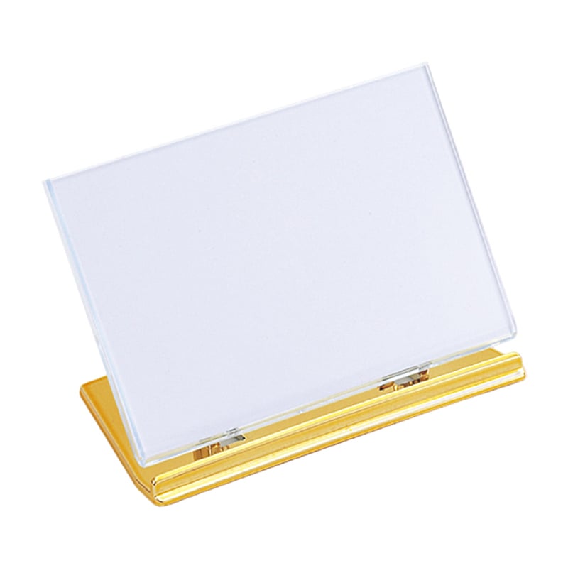 ストア・エキスプレス リクライニングポップカードスタンド 10×6.5cm用 ゴールド 2個入 61-206-6-5 1セット（ご注文単位1セット）【直送品】