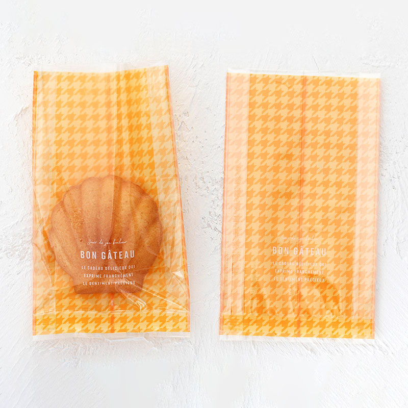 【直送品】cotta ガス袋 イエロー 95510　千鳥格子柄　イエロー 100枚/束（ご注文単位1束）