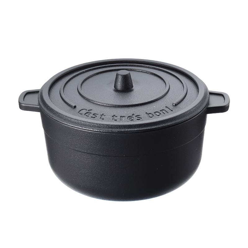 イデア PPカップ ポトフ CP-881 黒 300個/箱（ご注文単位1箱）【直送品】