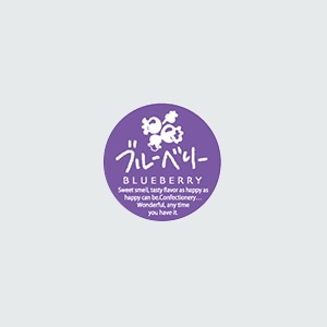 福重 丸型ミニシール　G-727  732027　ブルーベリー 200枚/袋（ご注文単位1袋）【直送品】