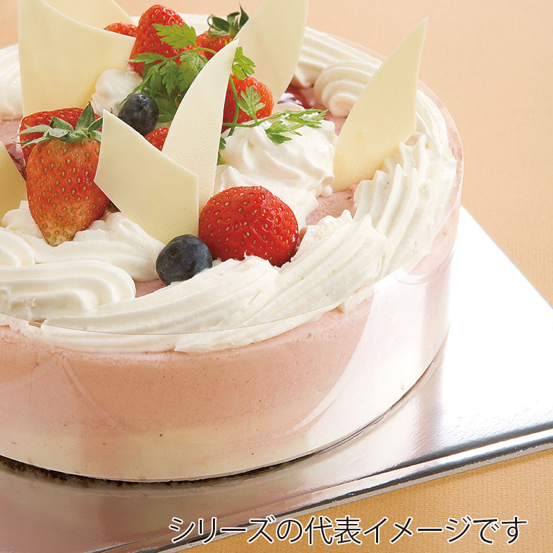 福重 ケーキフィルム DX-9 6寸 テープ付 390015 無地 300枚/袋(ご注文単位1袋)【直送品】