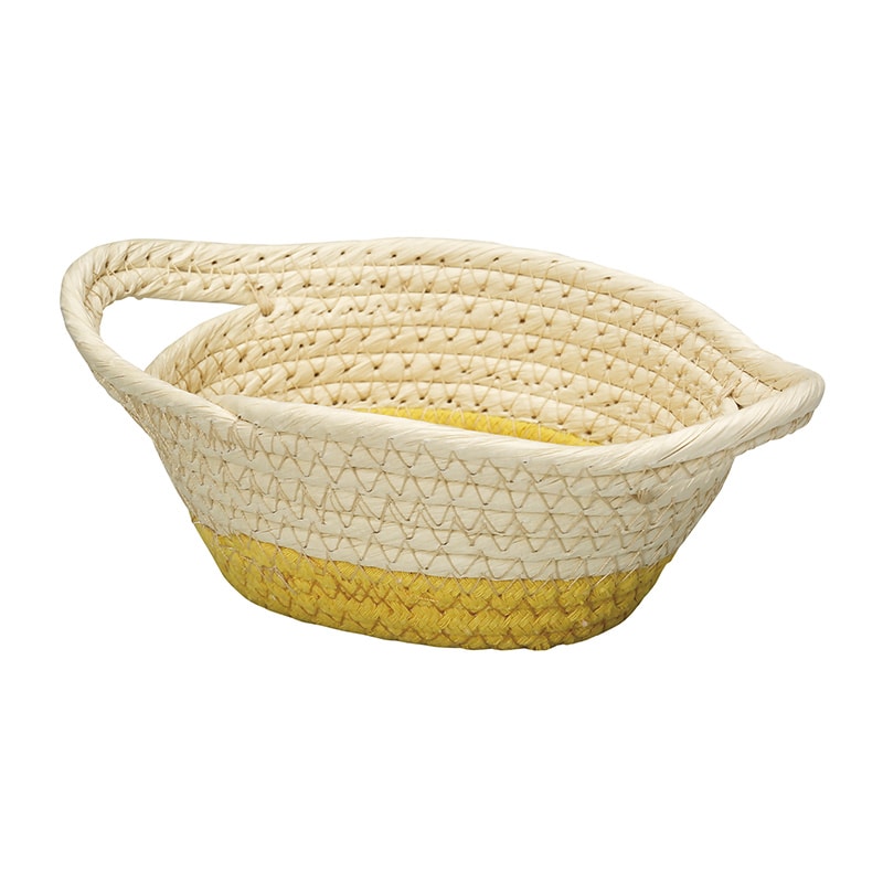 CA-GO(石渡) ロープカゴ ポタジェイエロー 131812 1個(ご注文単位6個)【直送品】