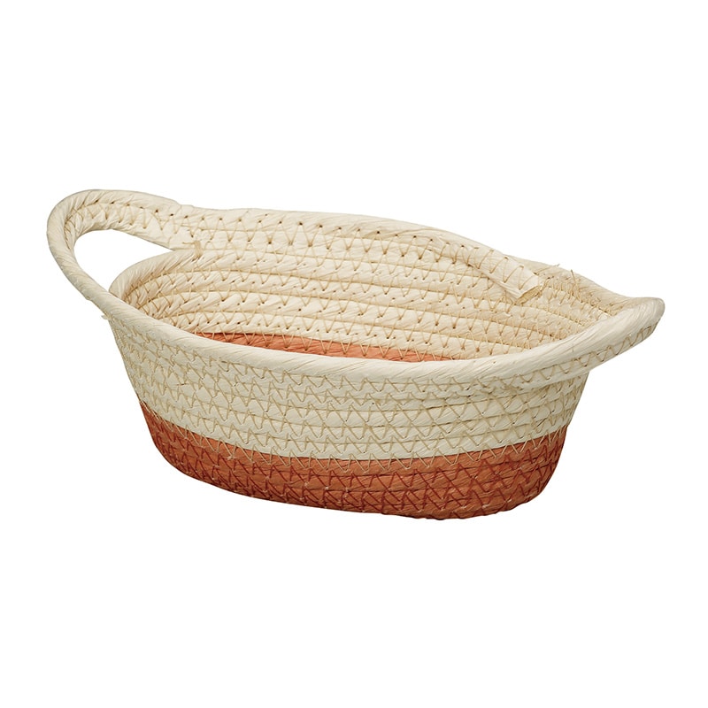 >CA-GO(石渡) 紙ロープカゴ プレッツェルみかん 131962 1個(ご注文単位6個)【直送品】