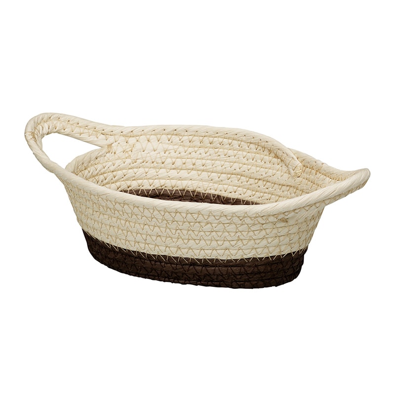 CA-GO(石渡) 紙ロープカゴ プレッツェルチョコ 131814 1個(ご注文単位6個)【直送品】