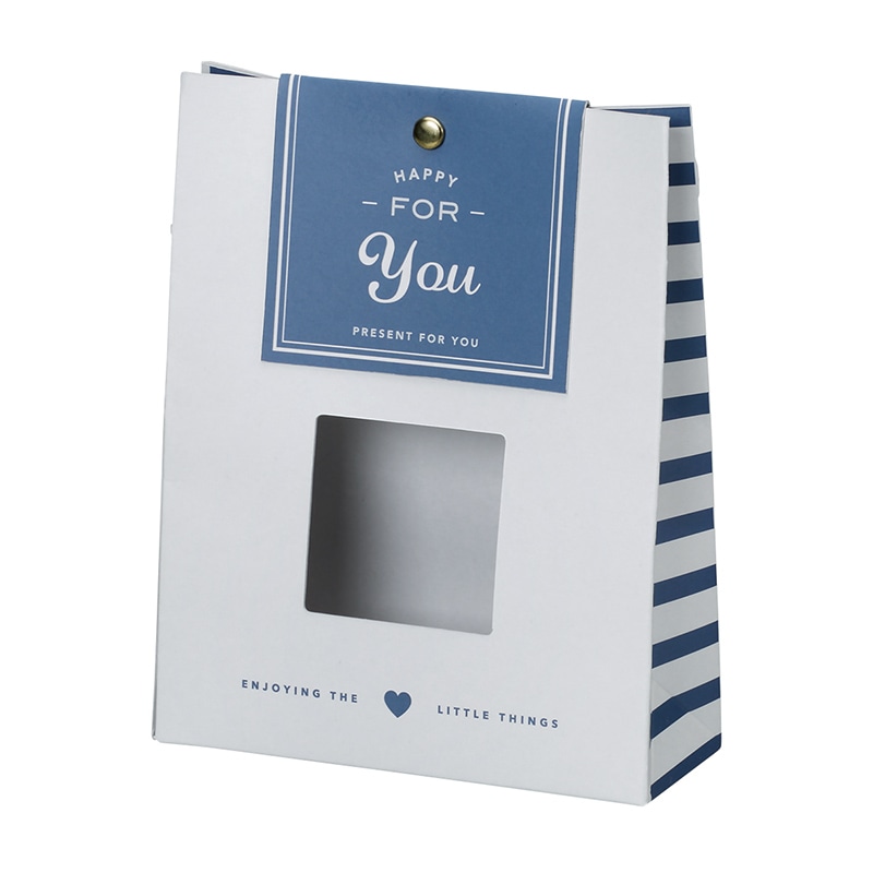 CA-GO(石渡) ギフト箱 コントラブルー タグ付 123658 20枚/束(ご注文単位1束)【直送品】