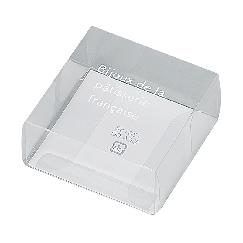 CA-GO(石渡) マカロン用PET箱 ビジュー 130152 20枚/束(ご注文単位1束)【直送品】