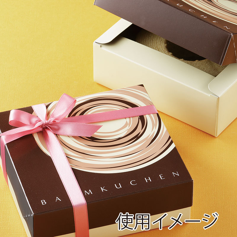 CA-GO(石渡) バウムクーヘン用箱 スペシャリテバウム 84496 200枚/束(ご注文単位1束)【直送品】