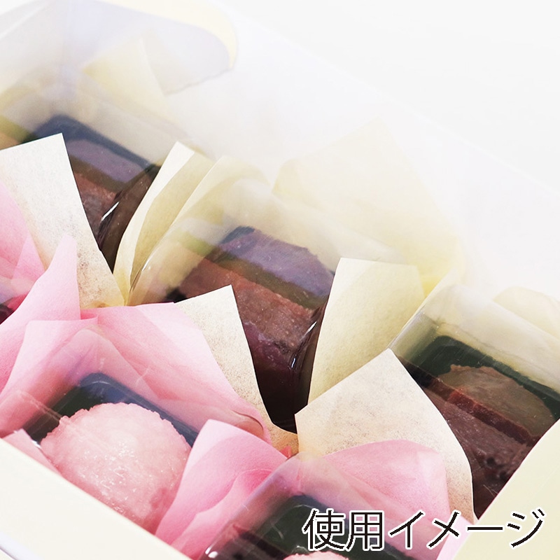 福重 食品包装シート カラペ 120角 ピーチ 6015005 1束(ご注文単位1束)【直送品】