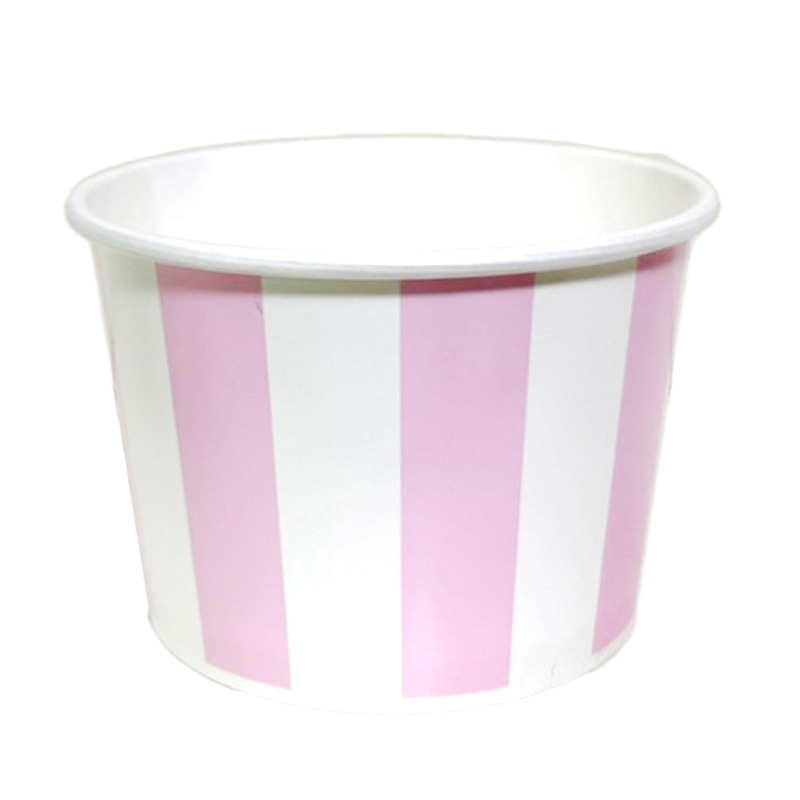 デザートカップ PI-120T ストライプピンク 3914360 50個/袋(ご注文単位30袋)【直送品】