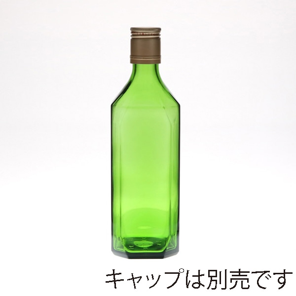 日硝実業 びん 500-C 口径30mm グリーン 28本/箱（ご注文単位1箱）【直送品】