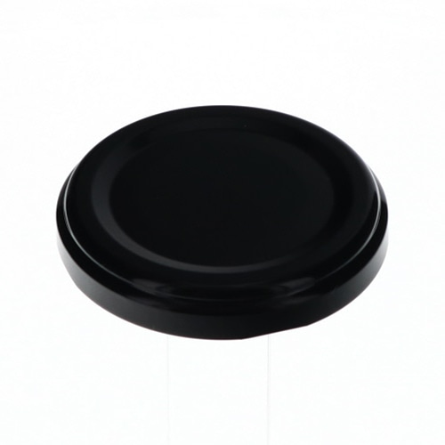 日硝実業 キャップ 53RTS-D 口径53mm 黒無地 1600個/箱(ご注文単位1箱)【直送品】