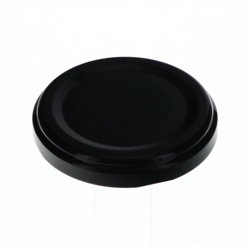 日硝実業 キャップ 53RTS-D 口径53mm 黒無地 100個/箱(ご注文単位1箱)【直送品】