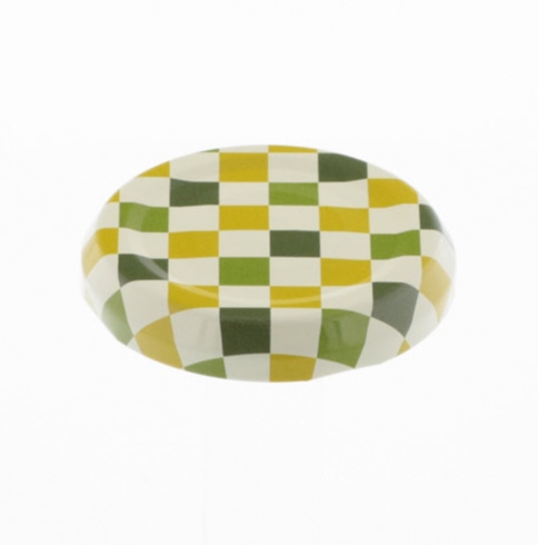 日硝実業 キャップ LC53NJTCE 口径53mm 市松若竹 100個/箱(ご注文単位1箱)【直送品】