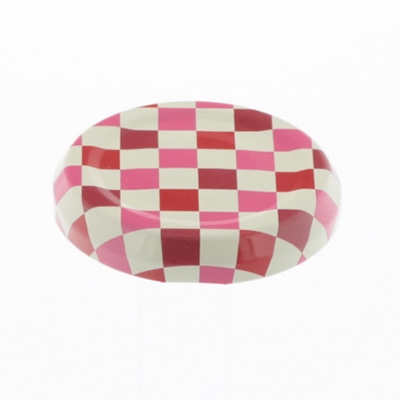 日硝実業 キャップ LC53NJTCE 口径53mm 市松紅梅 1200個/箱(ご注文単位1箱)【直送品】