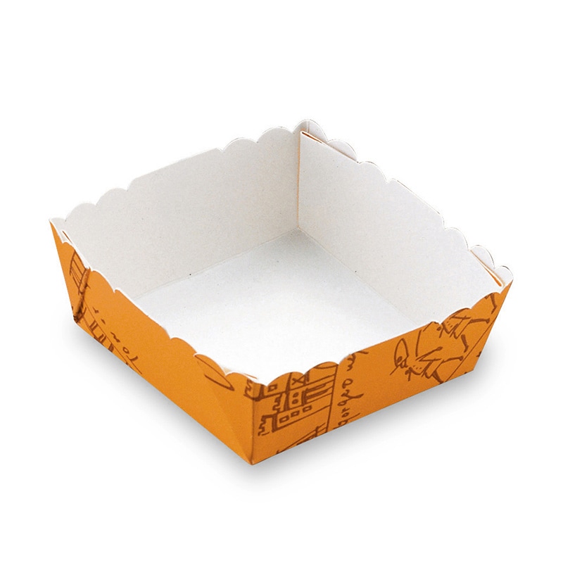 天満紙器 ベーキングトレー スクエア型 イングランド BT104L 50枚/束（ご注文単位1束）【直送品】