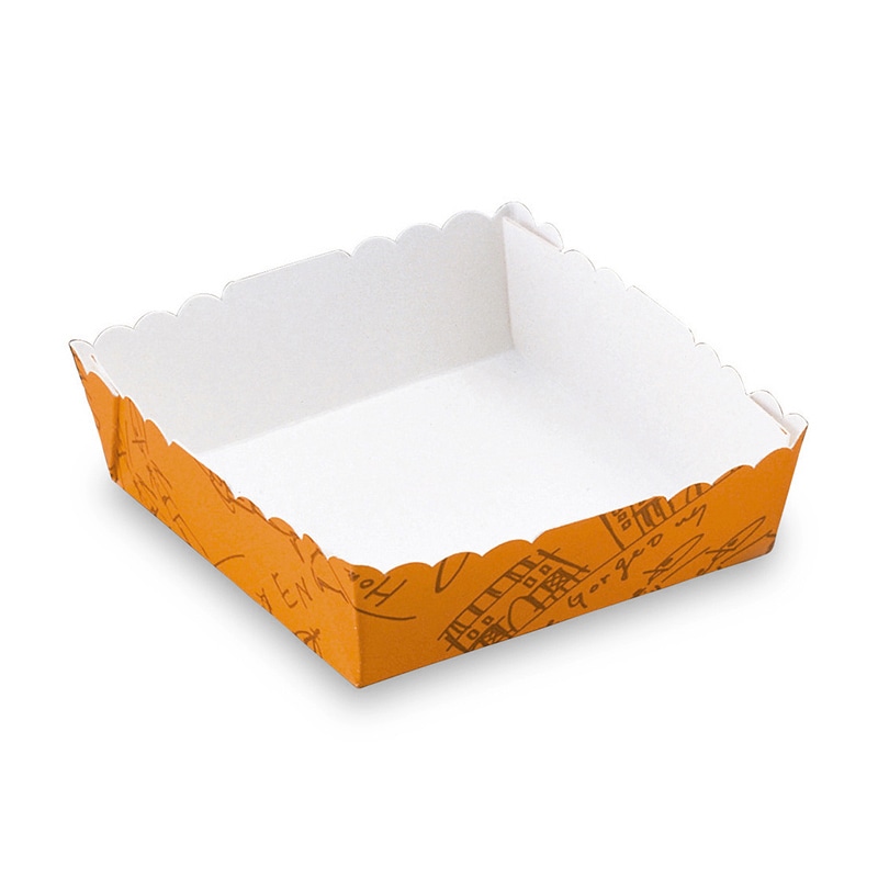 天満紙器 ベーキングトレー スクエア型 イングランド BT106L 50枚/束（ご注文単位1束）【直送品】