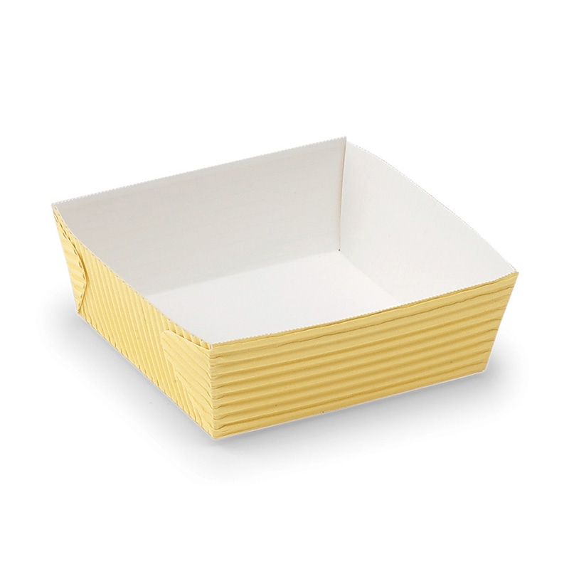 天満紙器 ガトー ベーキングトレー クリーム GT102 50枚/束（ご注文単位1束）【直送品】