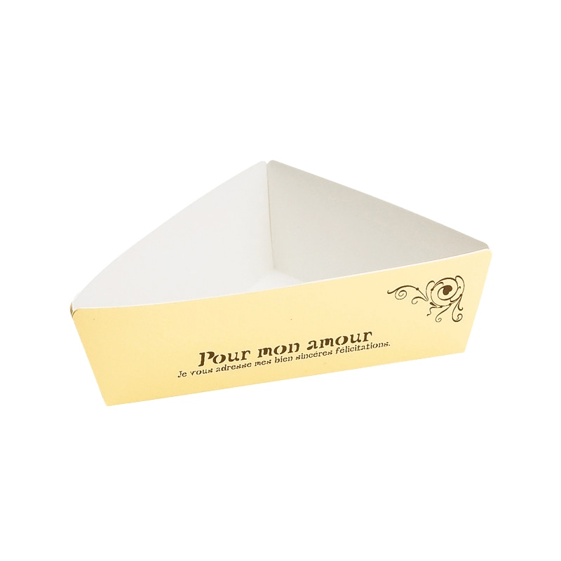 天満紙器 トライアングルベーキングトレー モナムール TG-01 50枚/束（ご注文単位1束）【直送品】