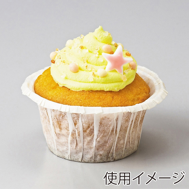 天満紙器 EUマフィンカップ M 白 EU02 100枚/束（ご注文単位1束）【直送品】