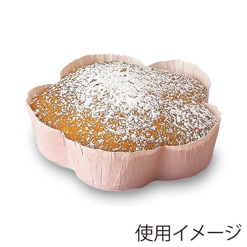 天満紙器 スイートカップ フラワー ピンク FG-72 100枚/束（ご注文単位1束）【直送品】