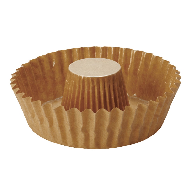 天満紙器 リング ケーキカップ ドーナツ 型 クラフト RG06 50枚/束（ご注文単位1束）【直送品】