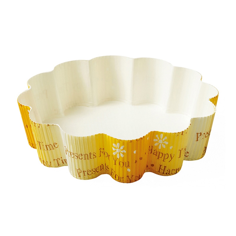 天満紙器 シフォンカップ ファンシーデコレ 花型 M701 50枚/束（ご注文単位1束）【直送品】