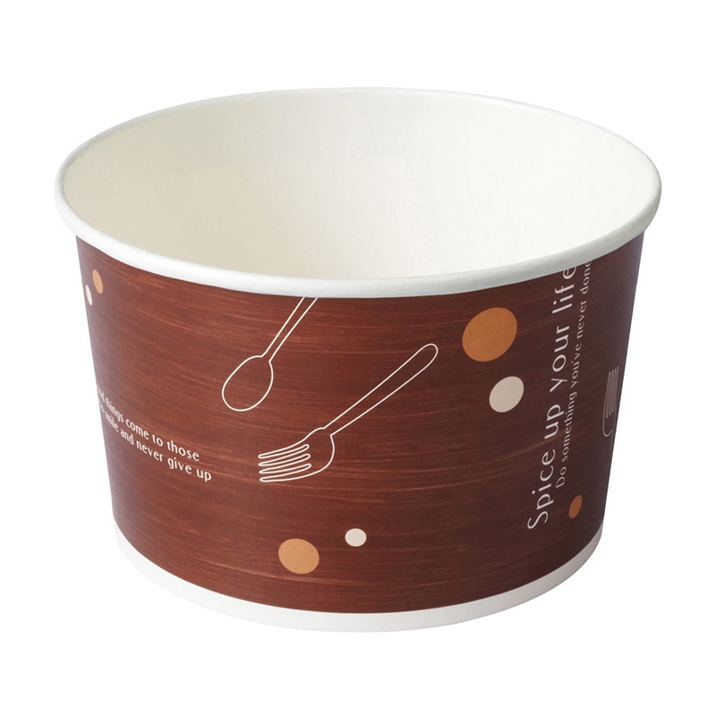 天満紙器 ベーキングカップ ロールフリーカップ L カトラリーウッド RF601 25枚/束（ご注文単位1束）【直送品】