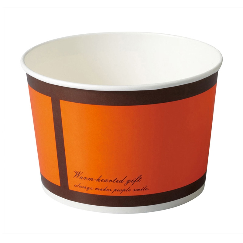 天満紙器 ベーキングカップ ロールフリーカップ L オレンジギフト RF605 25枚/束（ご注文単位1束）【直送品】