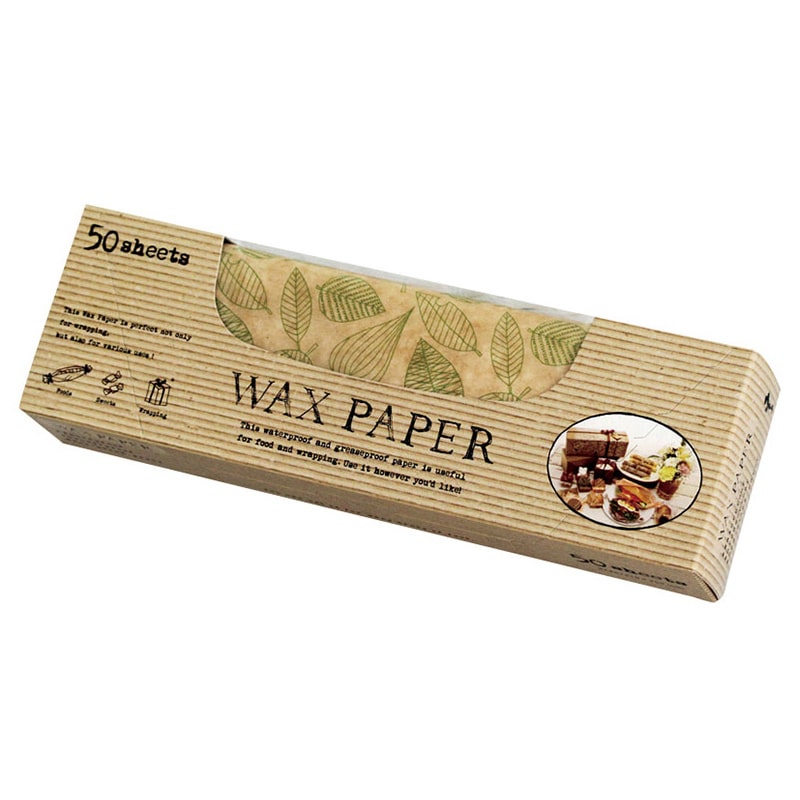 天満紙器 ワックスペーパー シート M クラフトリーフ WP3100 50枚/束(ご注文単位1束)【直送品】