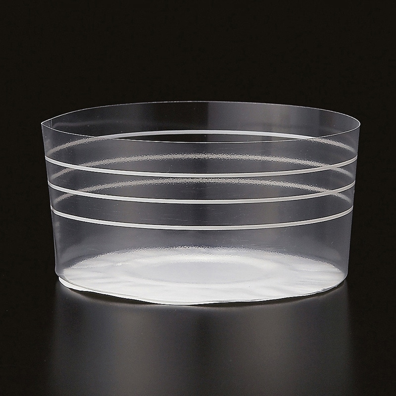 天満紙器 デザートカップ M ストライプ CK802 100枚/束(ご注文単位1束)【直送品】