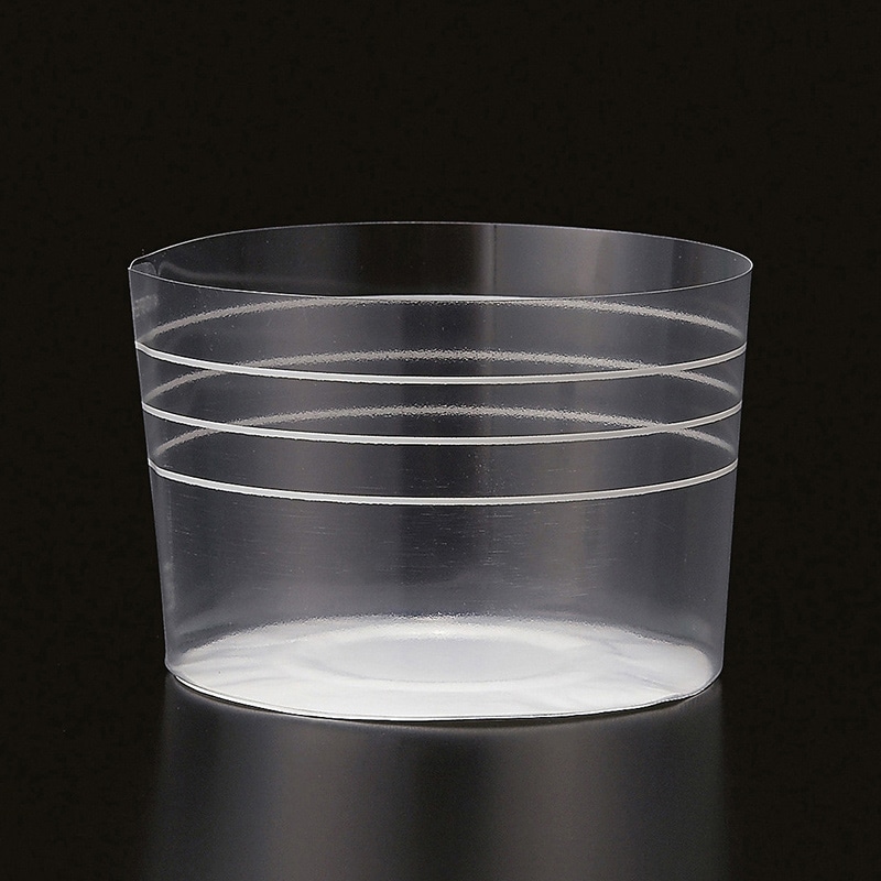 天満紙器 デザートカップ L ストライプ CK803 100枚/束(ご注文単位1束)【直送品】