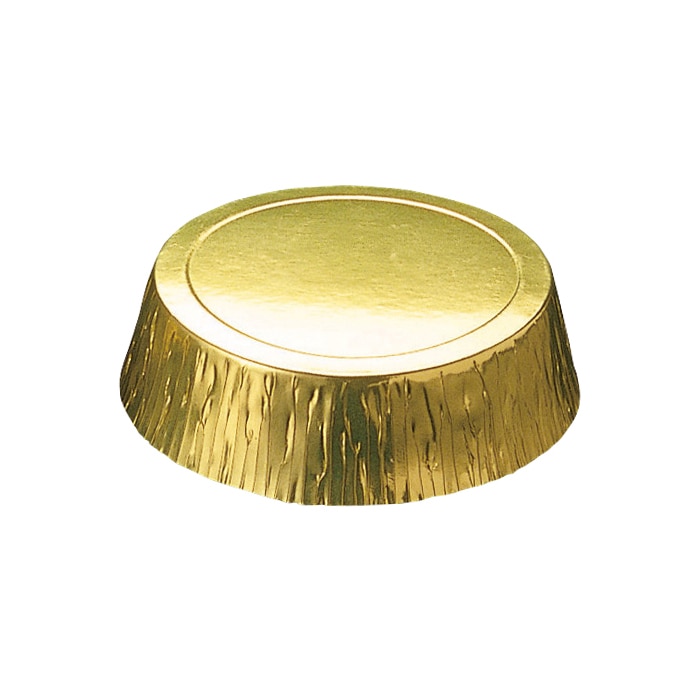 天満紙器 ベーキングカップ プチガトーカップ ゴールド GA-12 100枚/束(ご注文単位1束)【直送品】